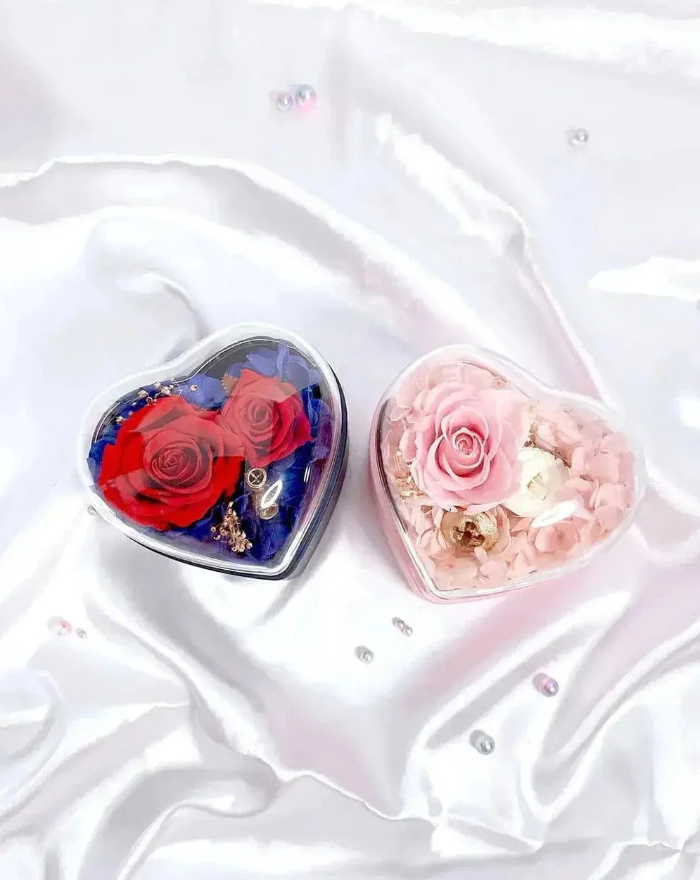 Jewellery Box with Preserved Flowers The Rose Ark