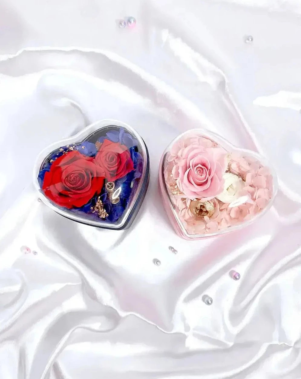 Jewellery Box with Preserved Flowers The Rose Ark