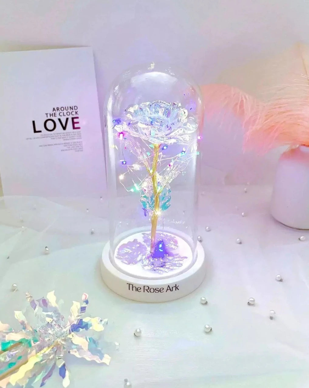 Galaxy Rose Dome with Fairy Lights - The Rose Ark