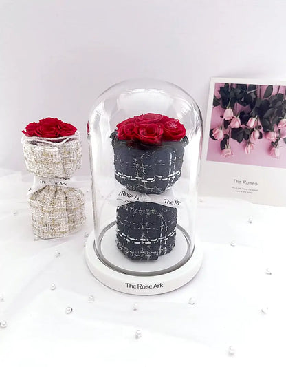 MINI ETERNAL ROSE DOME (Black)