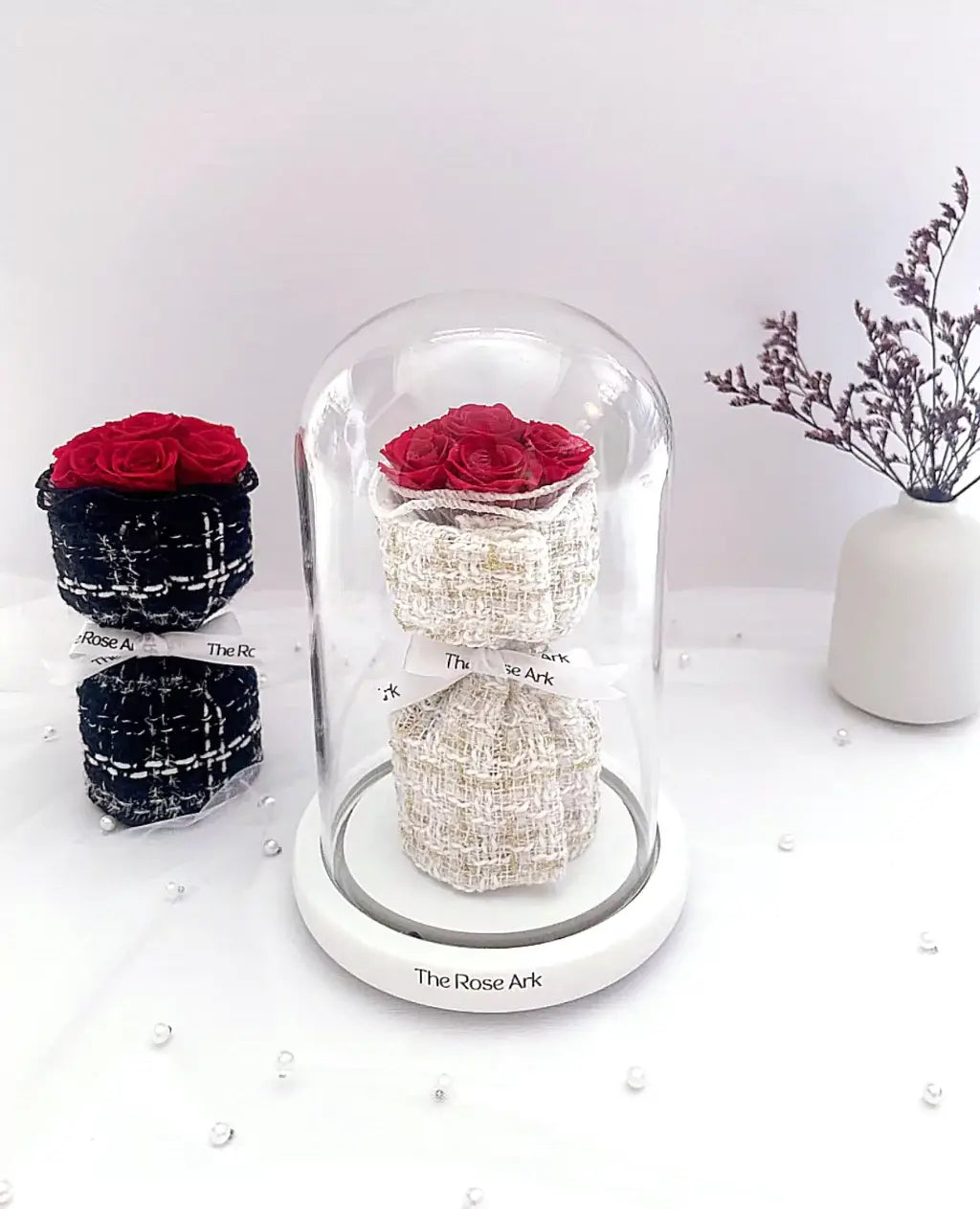 MINI ETERNAL ROSE DOME (White)