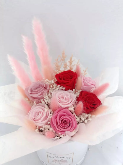 Rosea Preserved Bloom Box Arrangement
