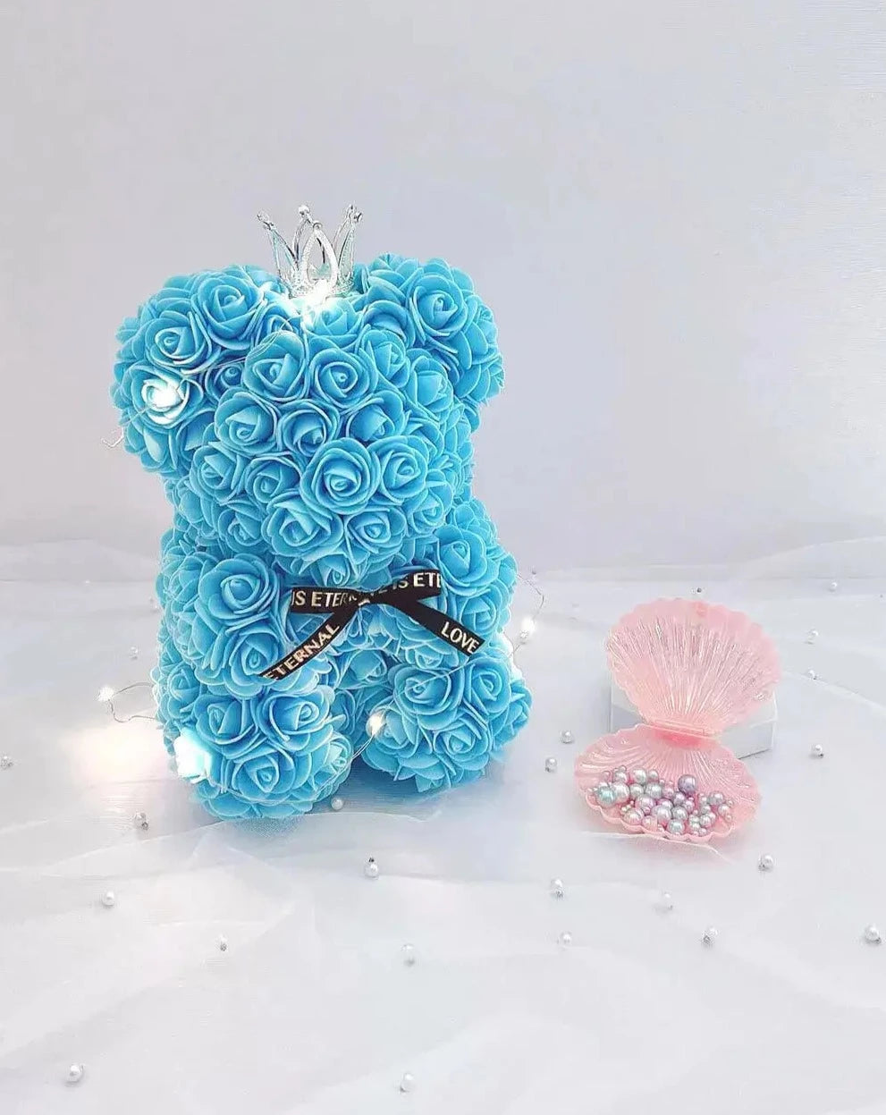 Baby blue rose bear online